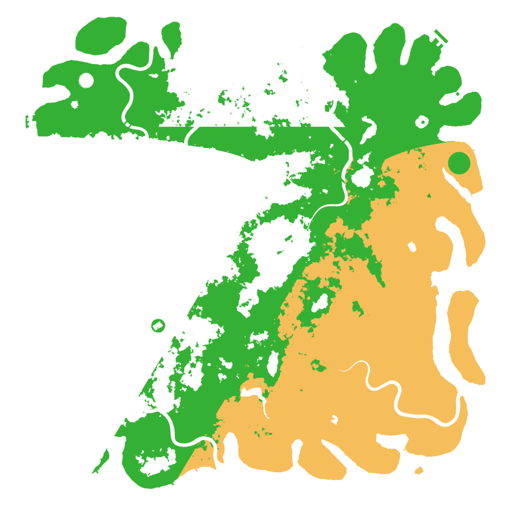 Biome Rust Map: Procedural Map, Size: 6000, Seed: 124021
