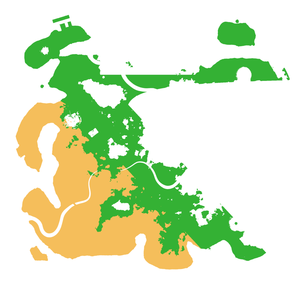 Biome Rust Map: Procedural Map, Size: 3500, Seed: 316649232