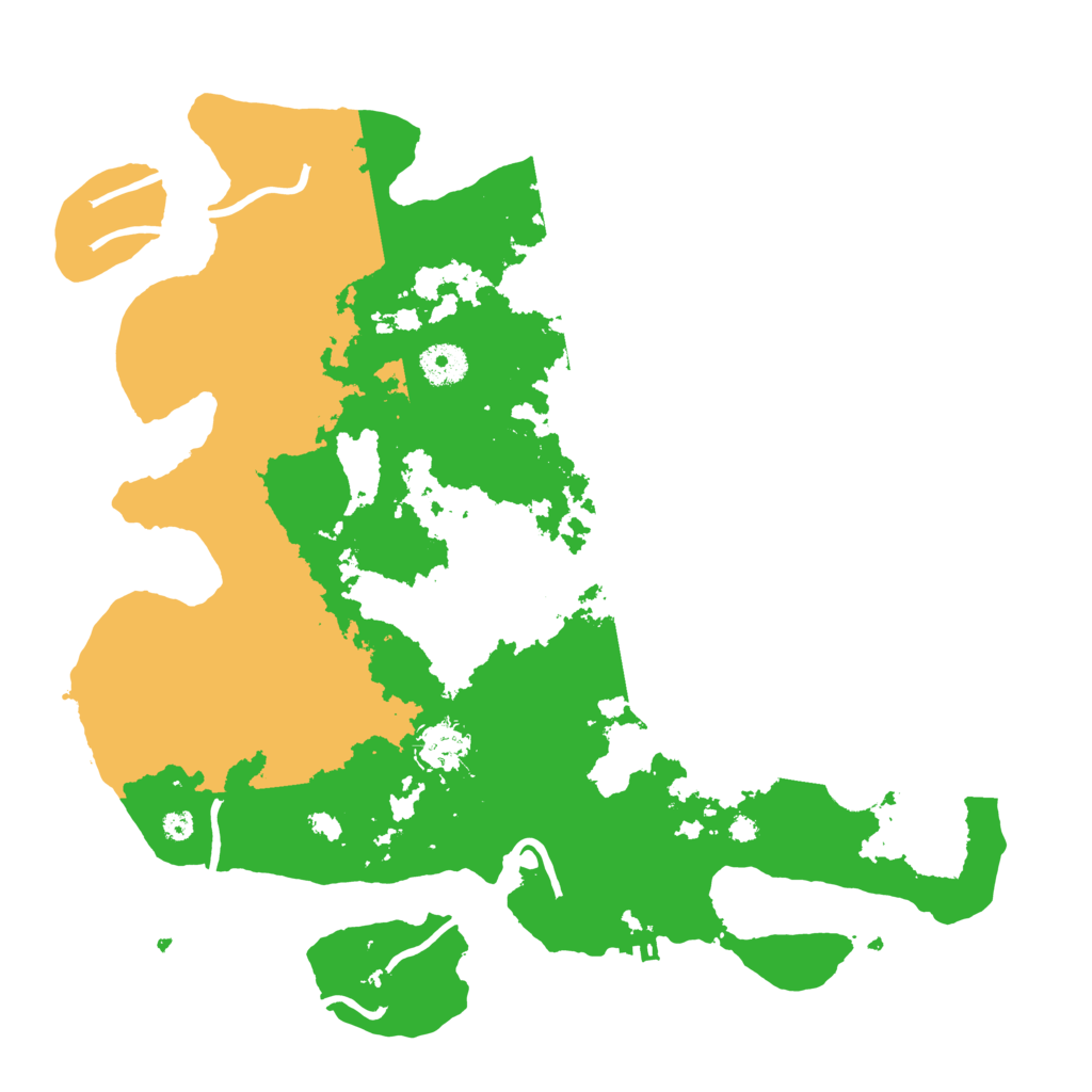 Biome Rust Map: Procedural Map, Size: 3700, Seed: 792599277