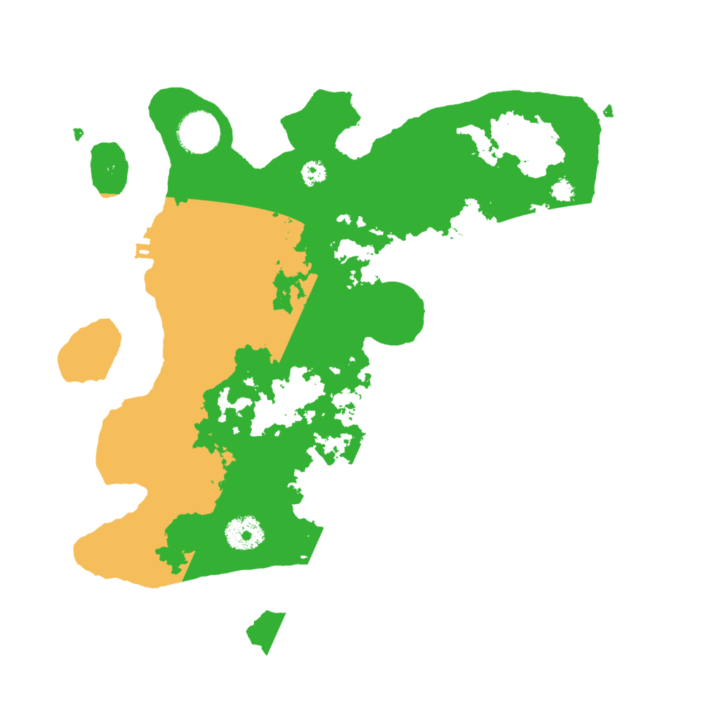 Biome Rust Map: Procedural Map, Size: 3000, Seed: 1986