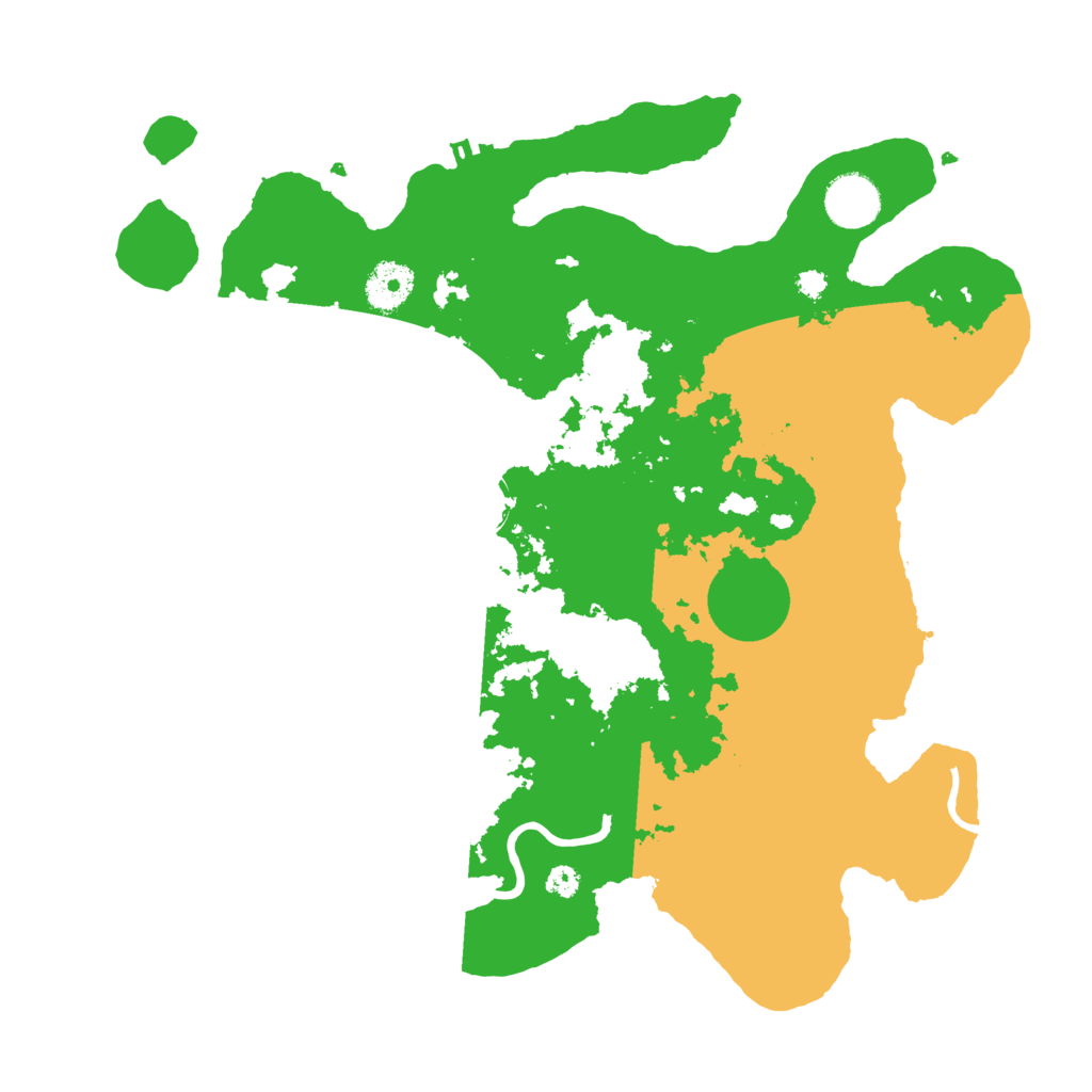 Biome Rust Map: Procedural Map, Size: 3501, Seed: 23665