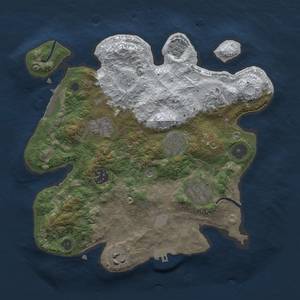 Thumbnail Rust Map: Procedural Map, Size: 3000, Seed: 11111, 16 Monuments