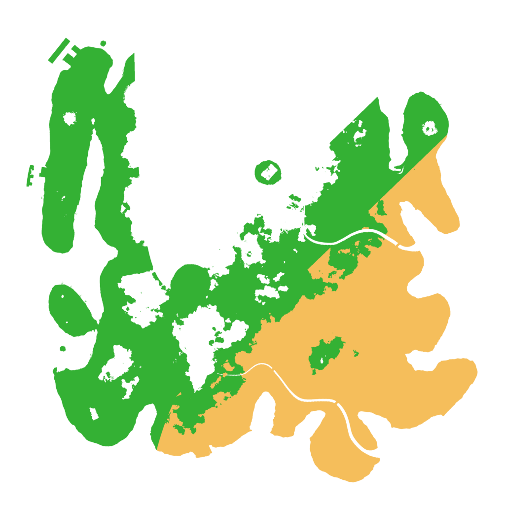Biome Rust Map: Procedural Map, Size: 3530, Seed: 13923