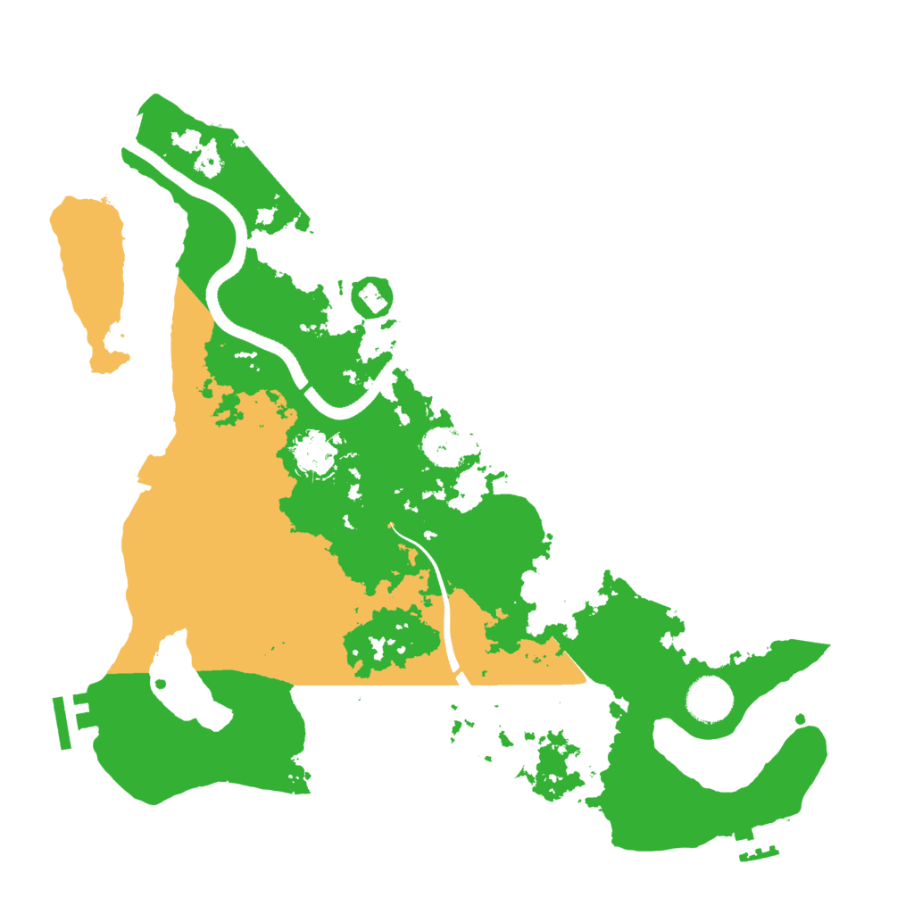 Biome Rust Map: Procedural Map, Size: 3500, Seed: 702245871