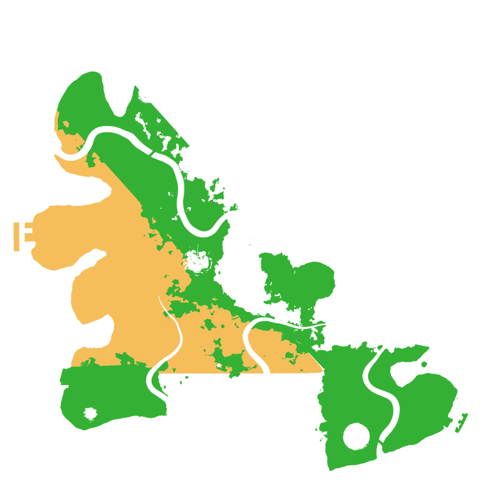 Biome Rust Map: Procedural Map, Size: 3500, Seed: 1378365