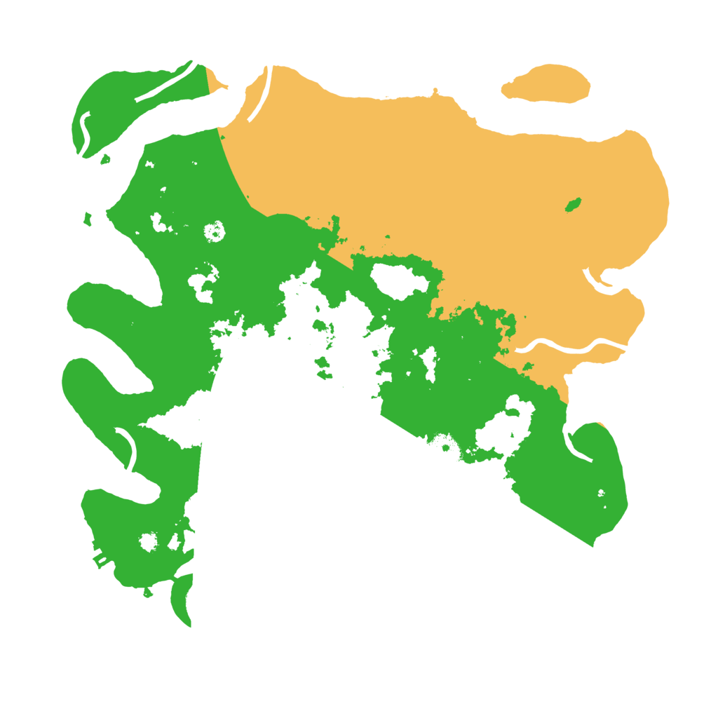 Biome Rust Map: Procedural Map, Size: 3500, Seed: 843717179