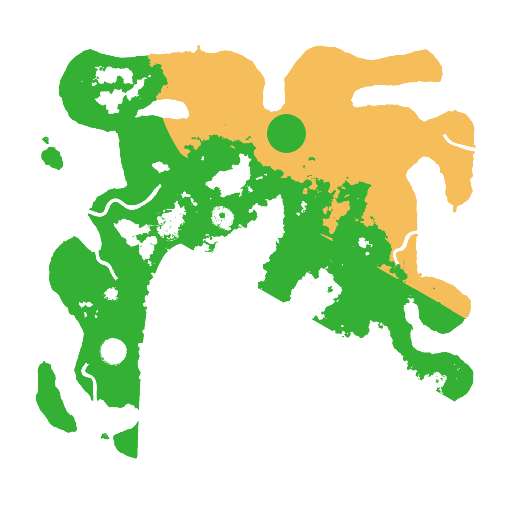 Biome Rust Map: Procedural Map, Size: 3500, Seed: 1745986192