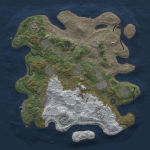 Thumbnail Rust Map: Procedural Map, Size: 3700, Seed: 1440692383, 20 Monuments