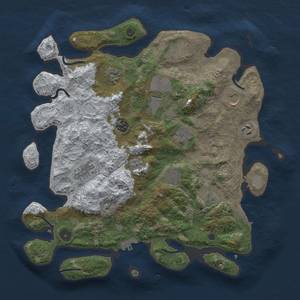 Thumbnail Rust Map: Procedural Map, Size: 3850, Seed: 631402505, 20 Monuments