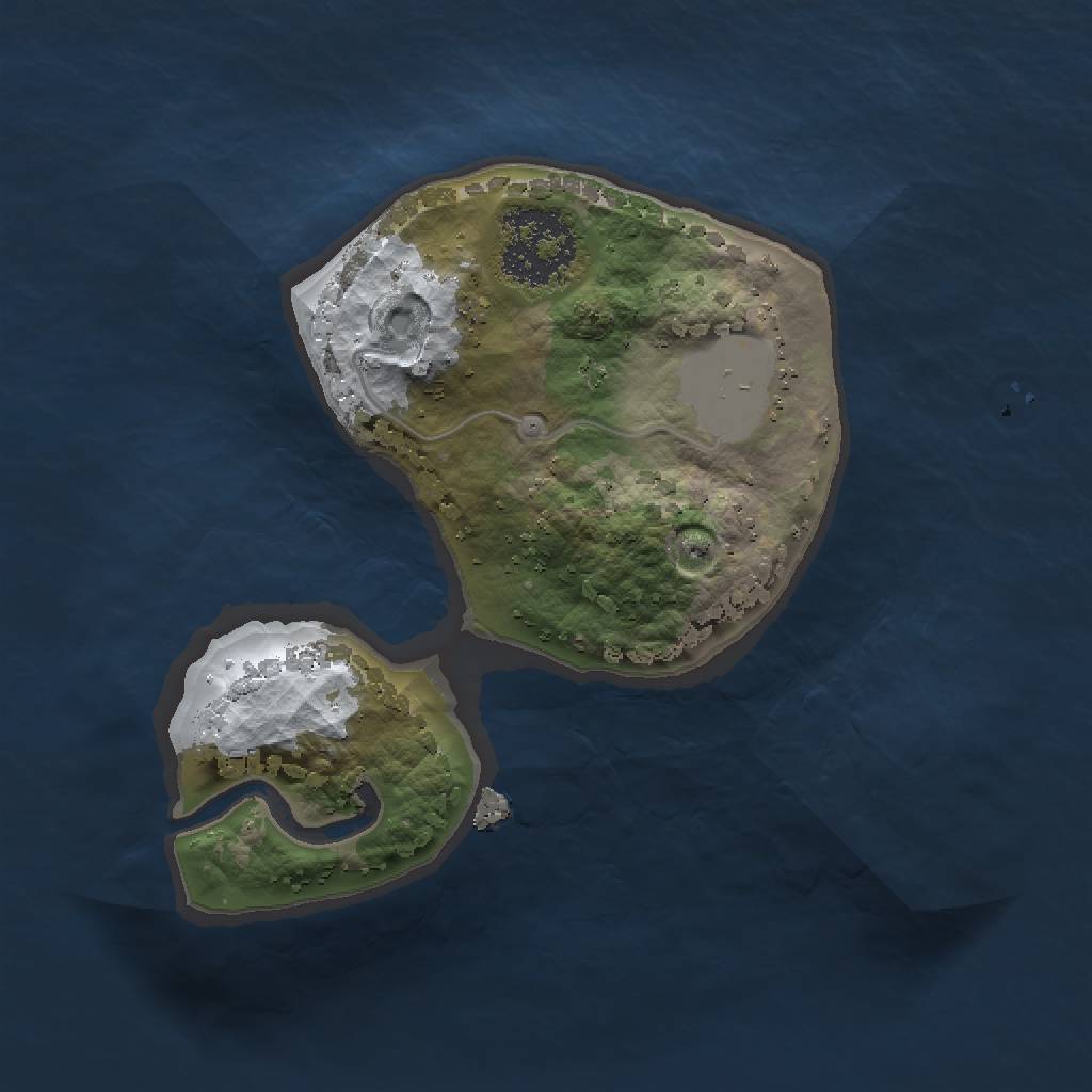 Rust Map: Procedural Map, Size: 1400, Seed: 99999912, 4 Monuments