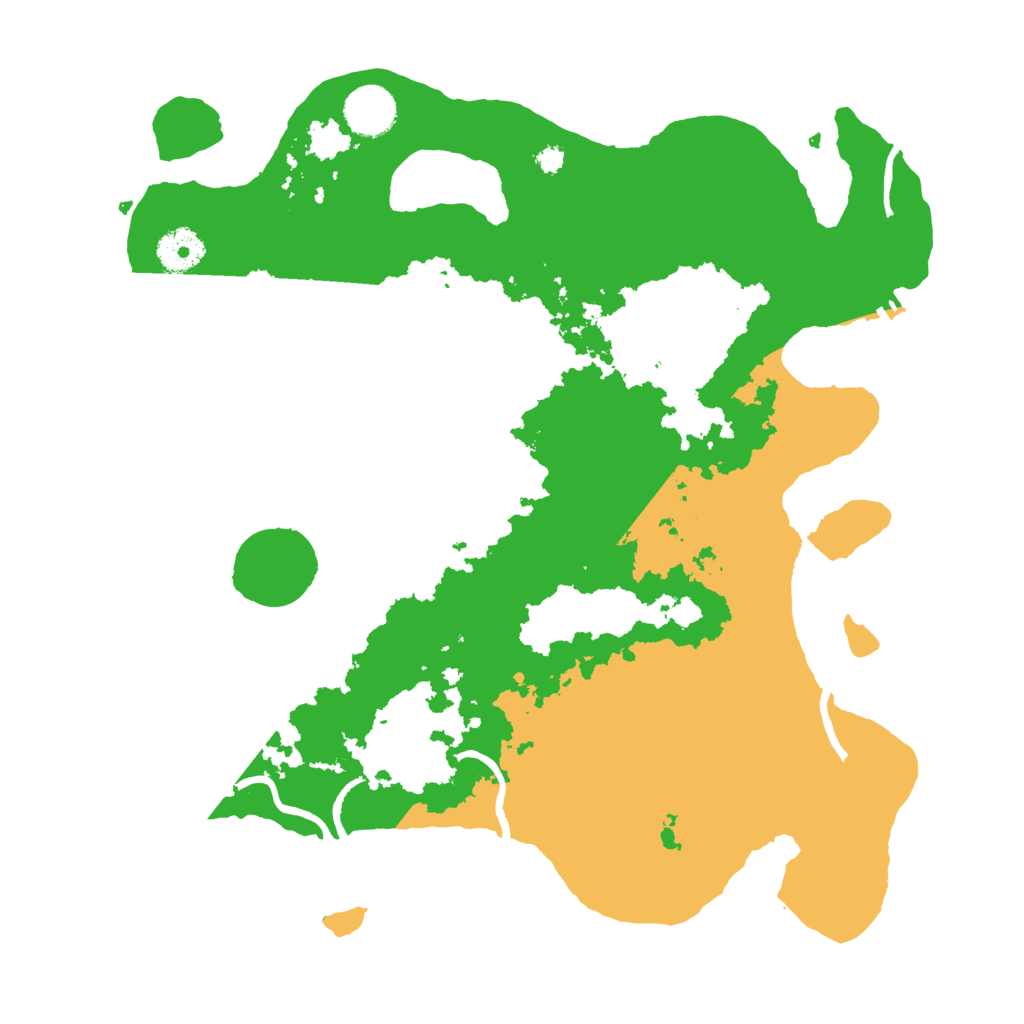 Biome Rust Map: Procedural Map, Size: 3500, Seed: 305