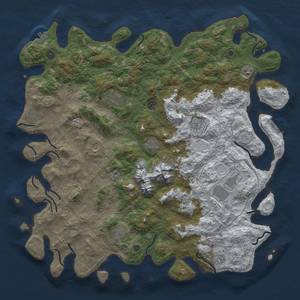 Thumbnail Rust Map: Procedural Map, Size: 5000, Seed: 687899982, 20 Monuments