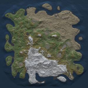 Thumbnail Rust Map: Procedural Map, Size: 4500, Seed: 1686879684, 19 Monuments