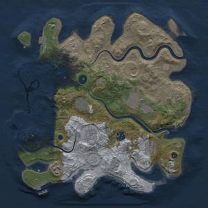 Thumbnail Rust Map: Procedural Map, Size: 3500, Seed: 426461388, 16 Monuments