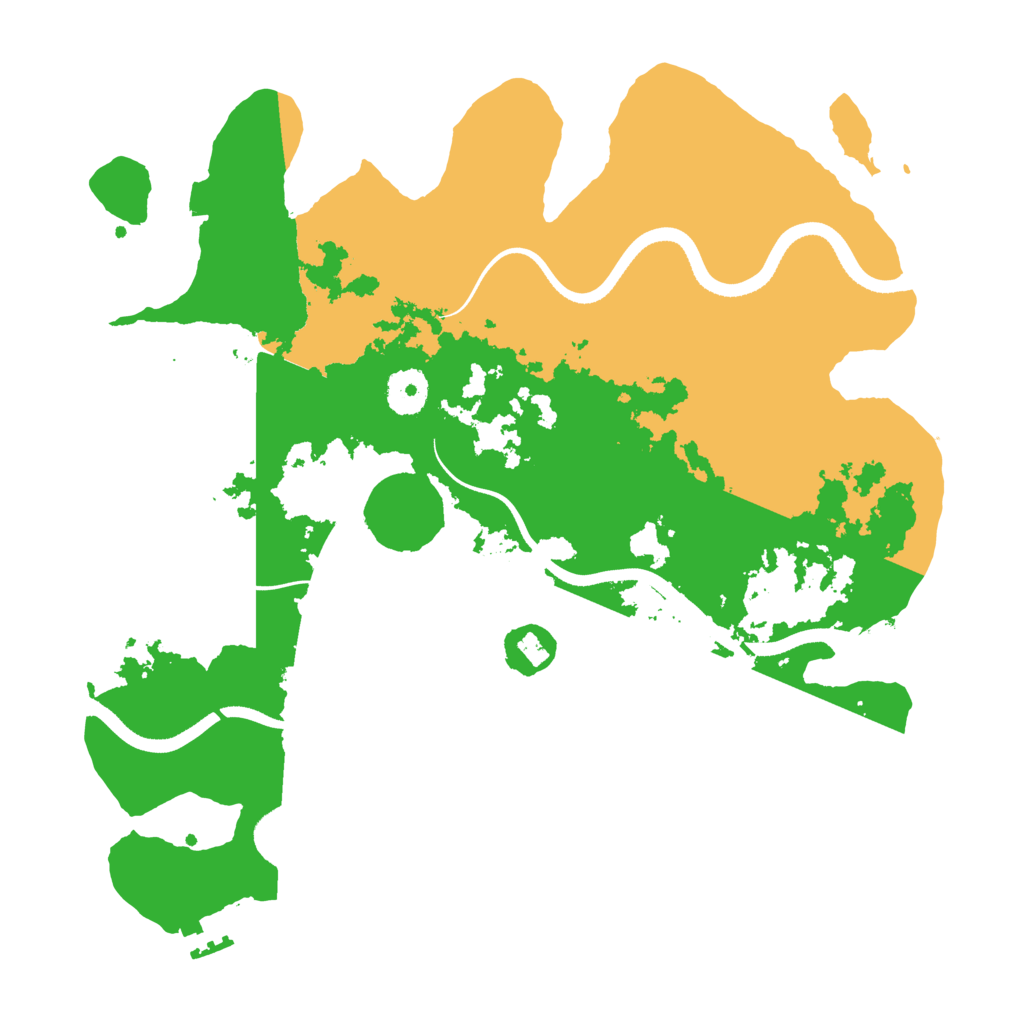 Biome Rust Map: Procedural Map, Size: 3500, Seed: 426461388