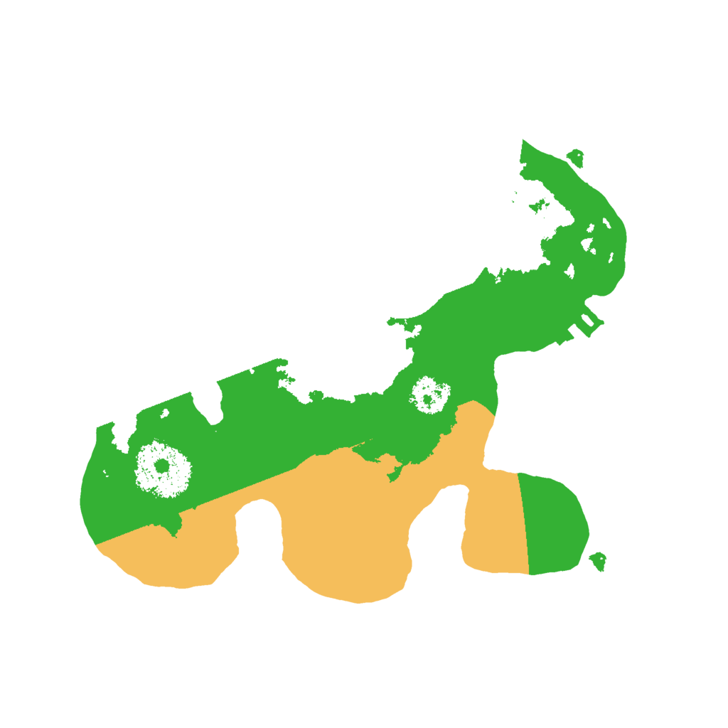 Biome Rust Map: Procedural Map, Size: 2000, Seed: 496460488