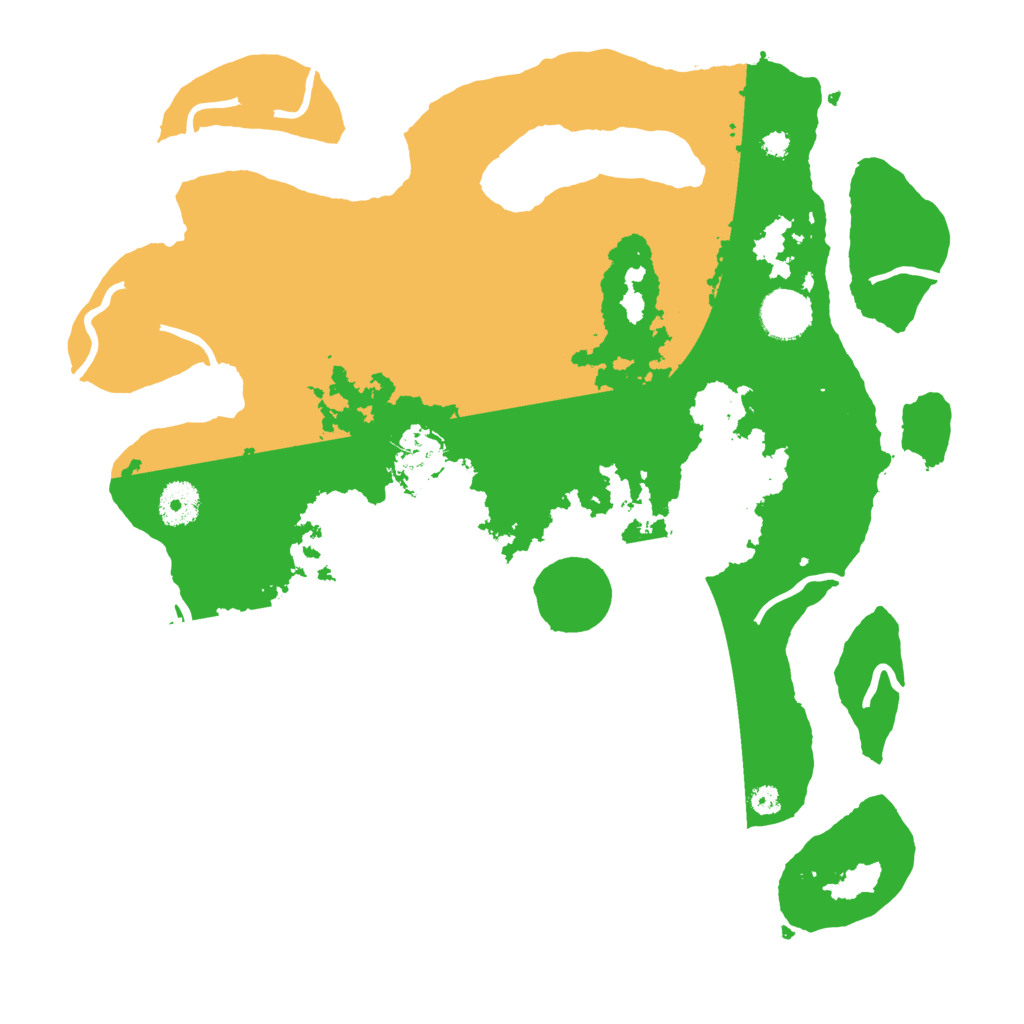 Biome Rust Map: Procedural Map, Size: 3600, Seed: 529953