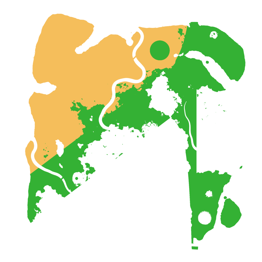 Biome Rust Map: Procedural Map, Size: 3500, Seed: 2038271309