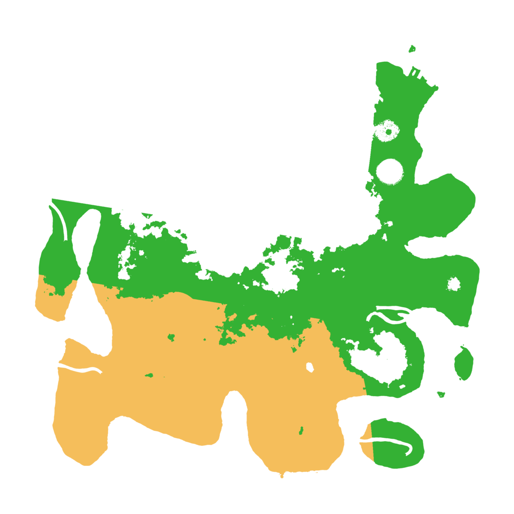 Biome Rust Map: Procedural Map, Size: 3500, Seed: 152765663