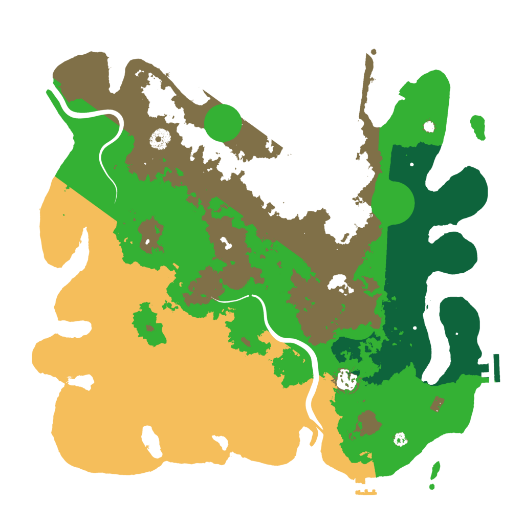 Biome Rust Map: Procedural Map, Size: 3750, Seed: 1078704215