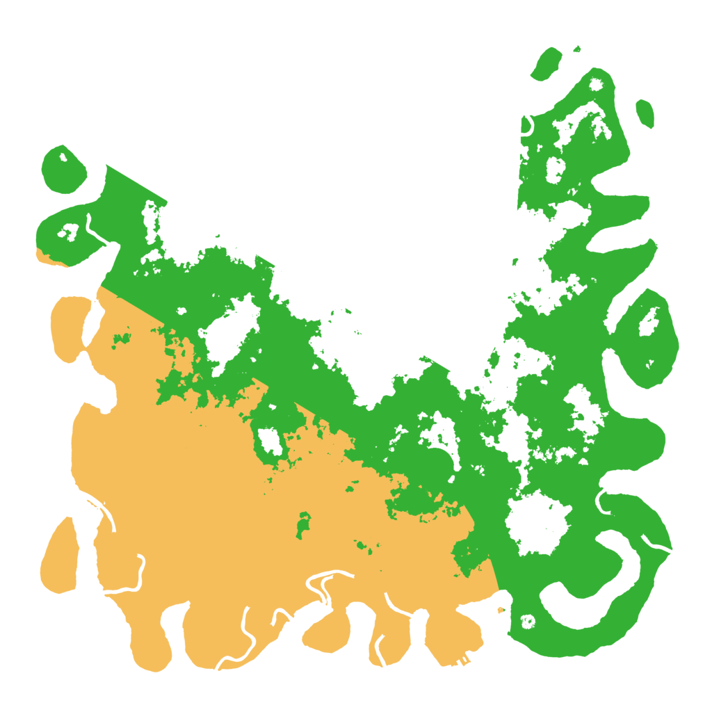 Biome Rust Map: Procedural Map, Size: 5000, Seed: 648500