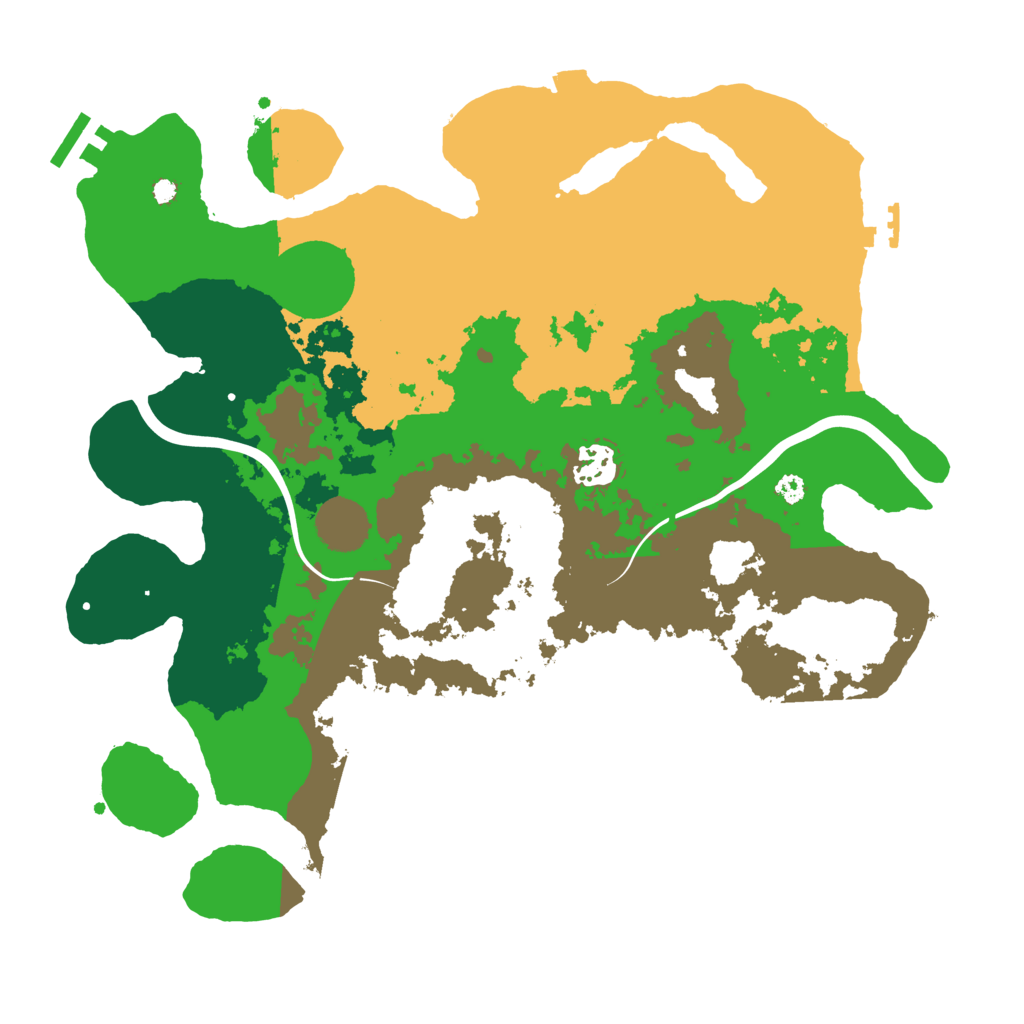 Biome Rust Map: Procedural Map, Size: 3500, Seed: 1080518137