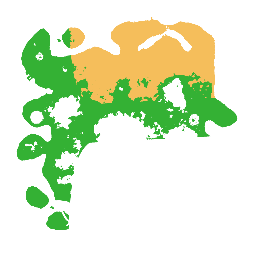 Biome Rust Map: Procedural Map, Size: 3500, Seed: 1080518137