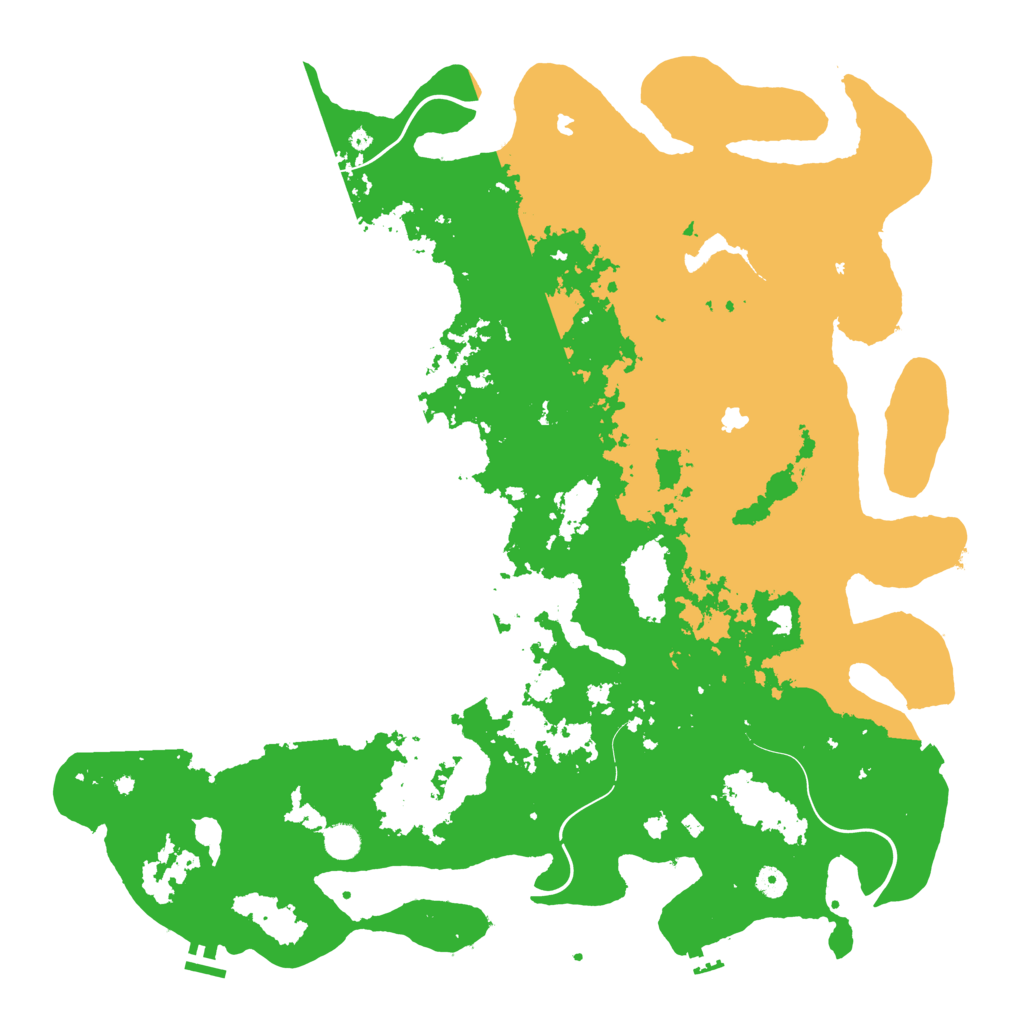 Biome Rust Map: Procedural Map, Size: 5000, Seed: 44889