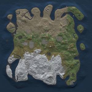 Thumbnail Rust Map: Procedural Map, Size: 3700, Seed: 363406057, 20 Monuments