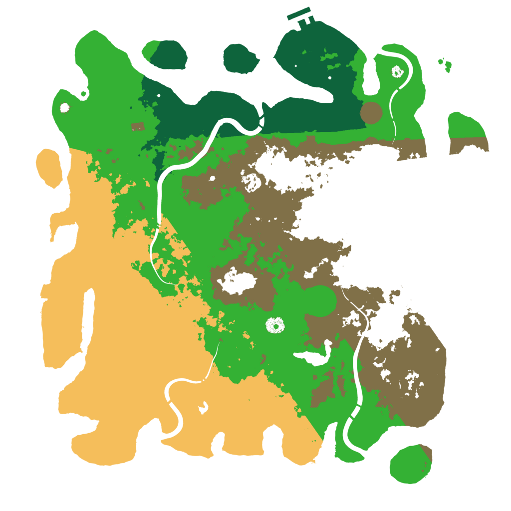 Biome Rust Map: Procedural Map, Size: 4250, Seed: 1960138496