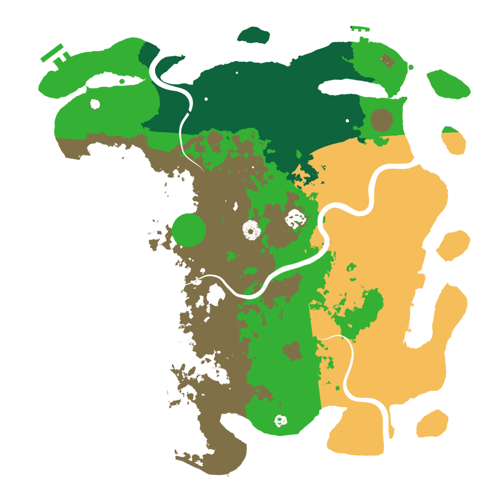 Biome Rust Map: Procedural Map, Size: 3950, Seed: 558670540
