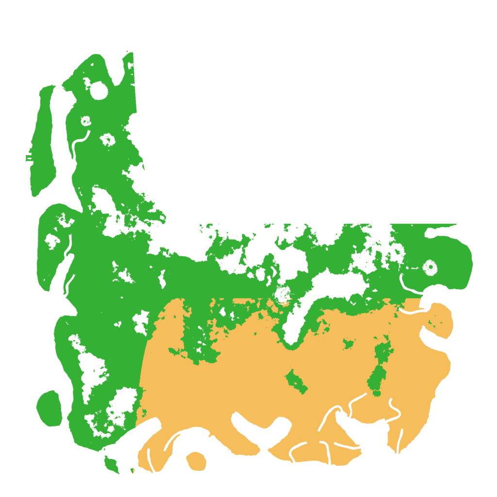 Biome Rust Map: Procedural Map, Size: 5000, Seed: 6548945