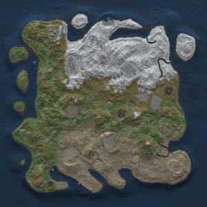 Thumbnail Rust Map: Procedural Map, Size: 3850, Seed: 786235994, 20 Monuments