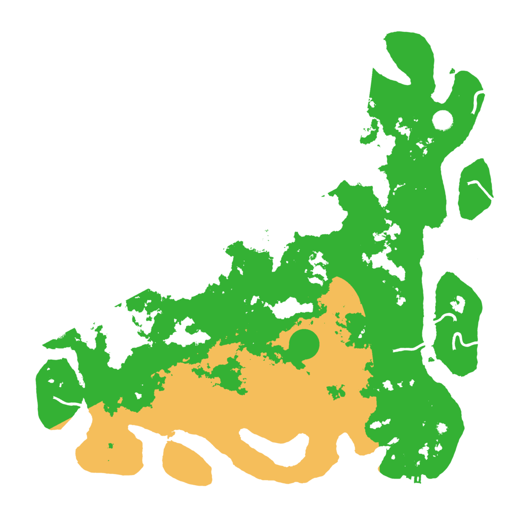 Biome Rust Map: Procedural Map, Size: 4500, Seed: 800391139