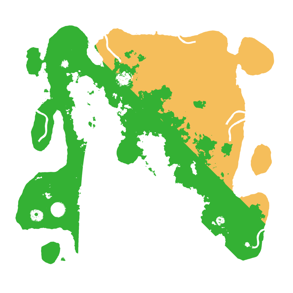 Biome Rust Map: Procedural Map, Size: 3500, Seed: 345842194