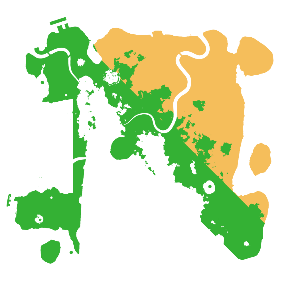 Biome Rust Map: Procedural Map, Size: 3500, Seed: 345842194