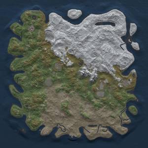 Thumbnail Rust Map: Procedural Map, Size: 5000, Seed: 5520, 20 Monuments