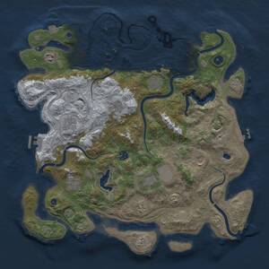 Thumbnail Rust Map: Procedural Map, Size: 4250, Seed: 1670448595, 16 Monuments