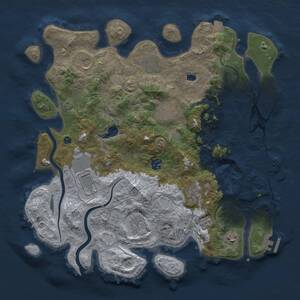 Thumbnail Rust Map: Procedural Map, Size: 4000, Seed: 1212, 15 Monuments