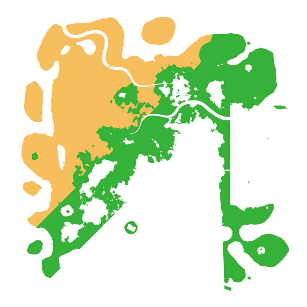 Biome Rust Map: Procedural Map, Size: 3900, Seed: 666
