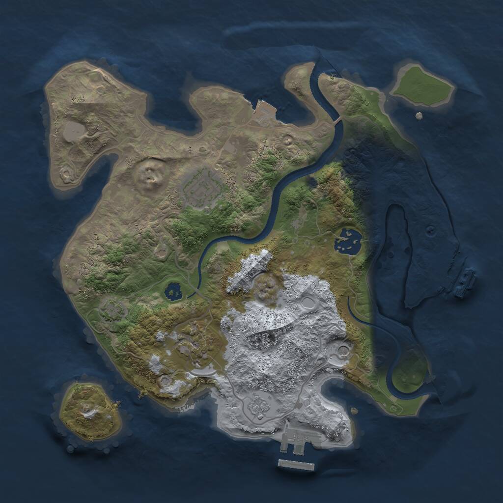 Rust Map: Procedural Map, Size: 2800, Seed: 56, 9 Monuments