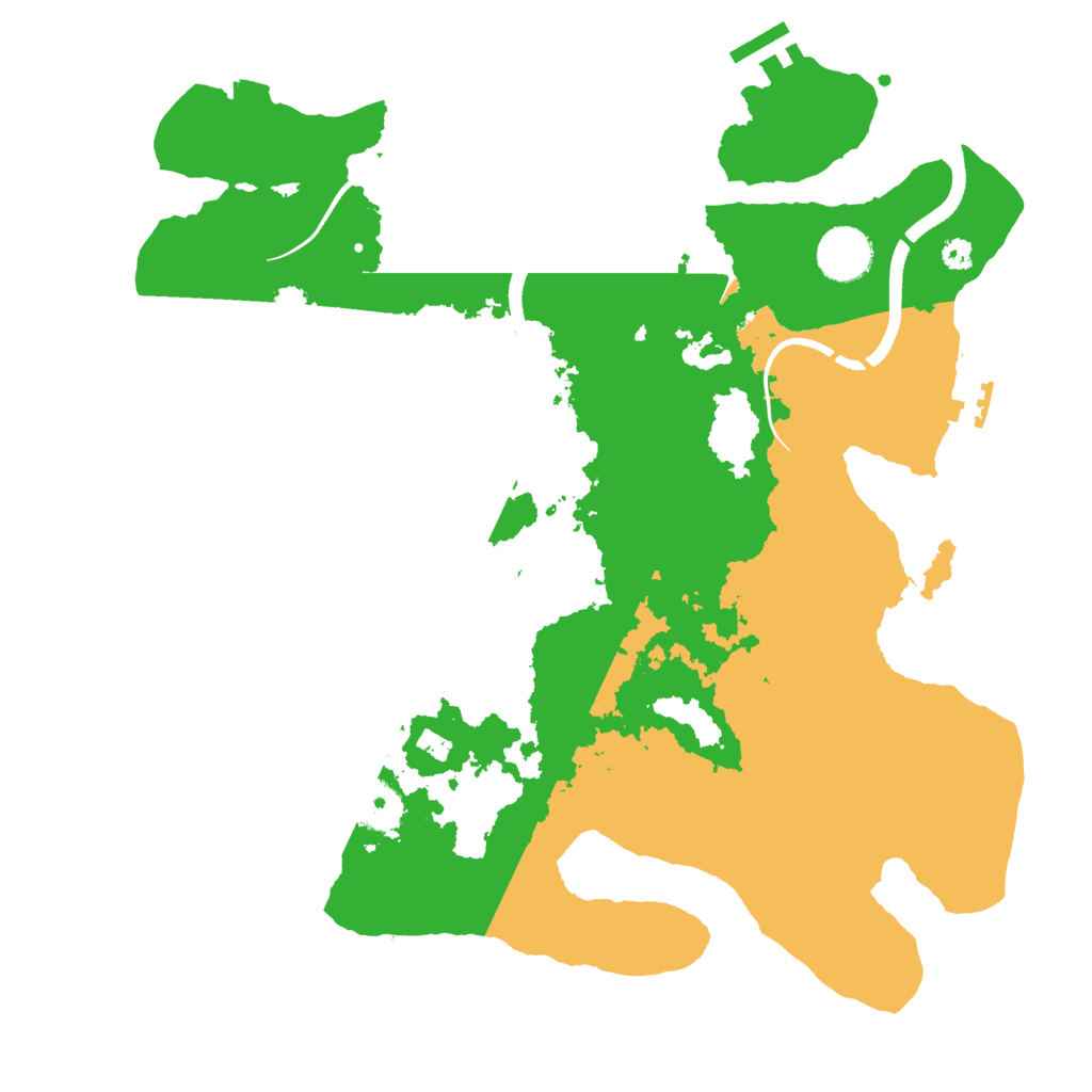 Biome Rust Map: Procedural Map, Size: 3500, Seed: 104590915