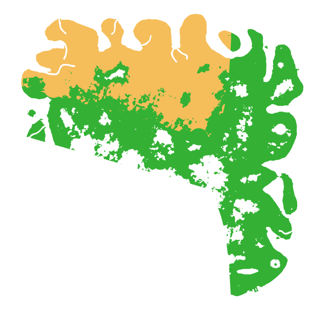 Biome Rust Map: Procedural Map, Size: 5000, Seed: 50098343