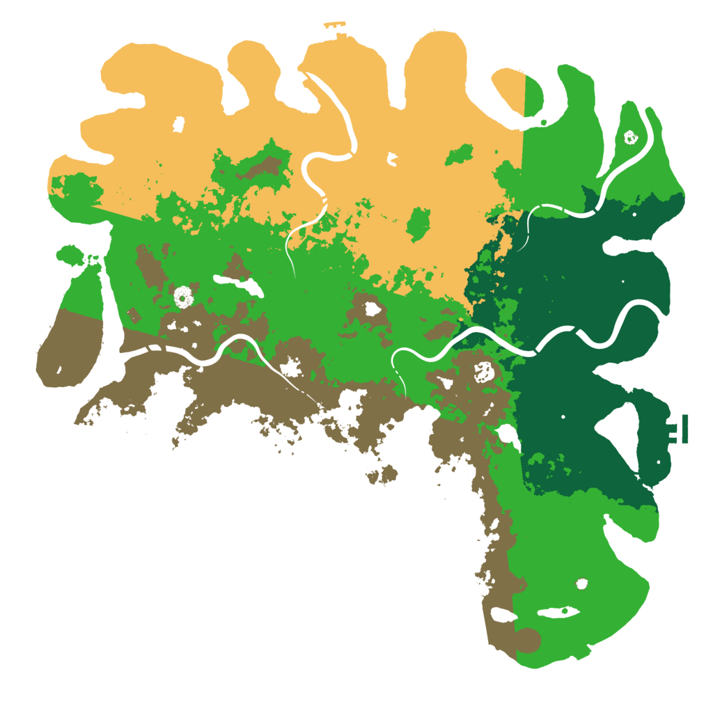 Biome Rust Map: Procedural Map, Size: 5000, Seed: 50098343
