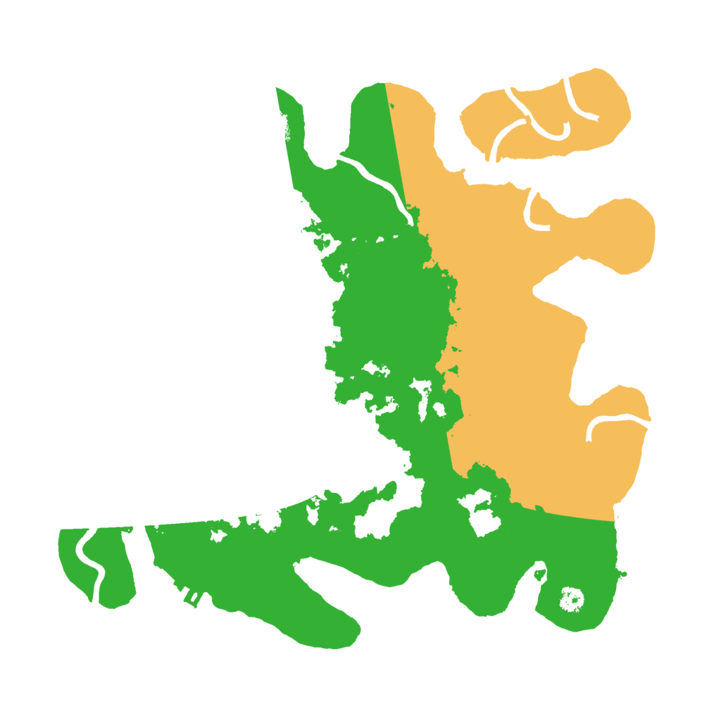 Biome Rust Map: Procedural Map, Size: 3000, Seed: 1209977174