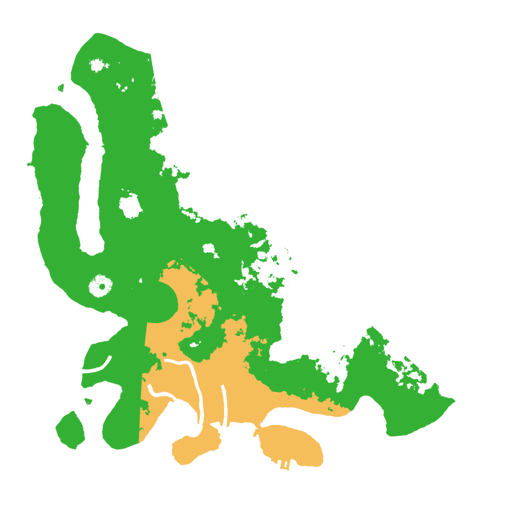 Biome Rust Map: Procedural Map, Size: 3500, Seed: 968489150