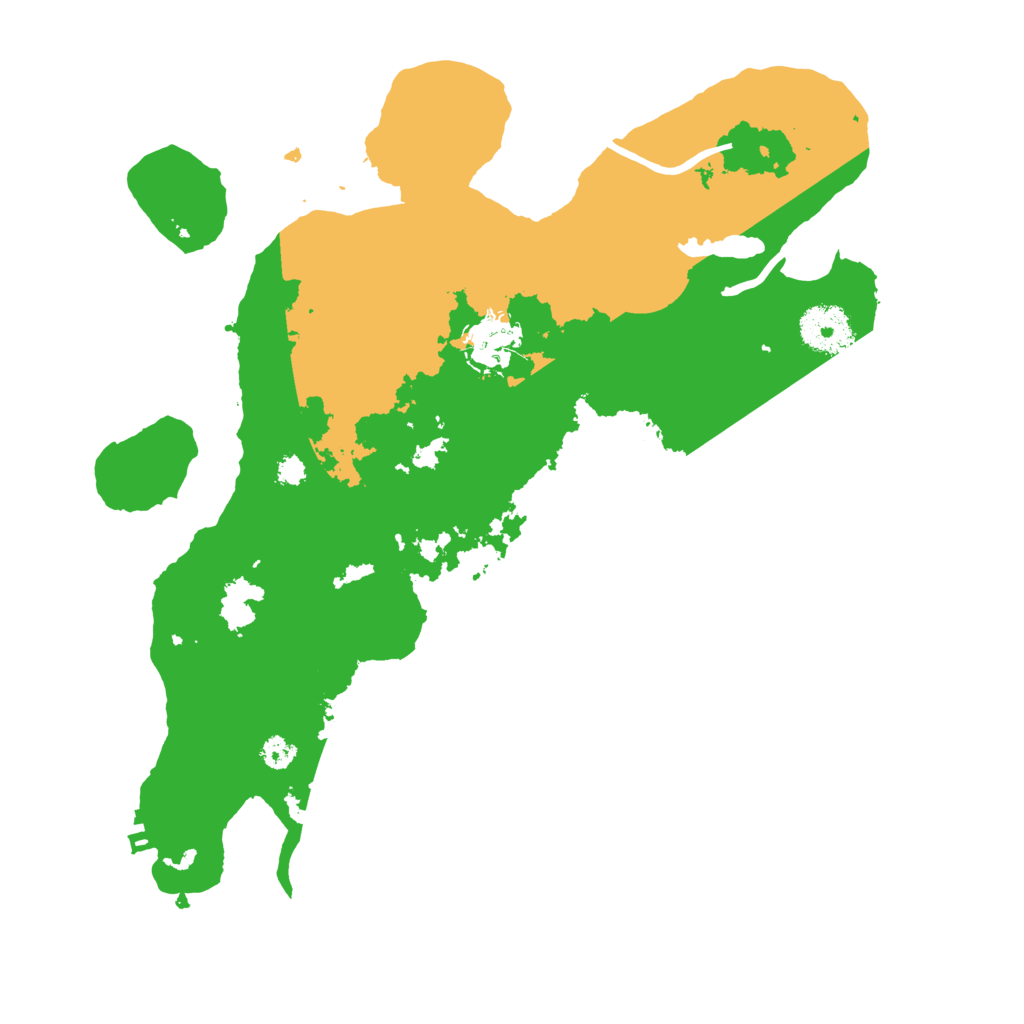 Biome Rust Map: Procedural Map, Size: 3200, Seed: 3700500