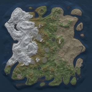 Thumbnail Rust Map: Procedural Map, Size: 4300, Seed: 674332, 18 Monuments