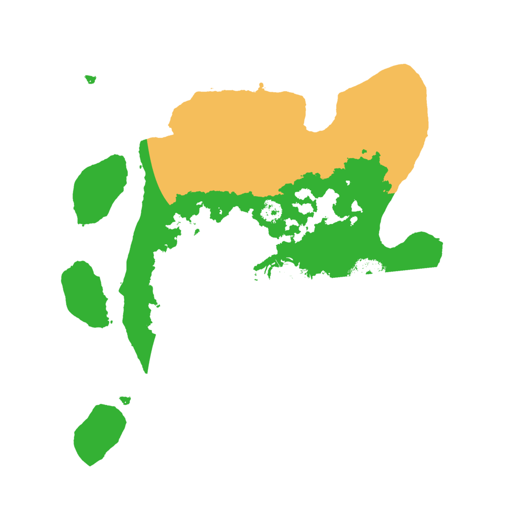 Biome Rust Map: Procedural Map, Size: 2500, Seed: 41259