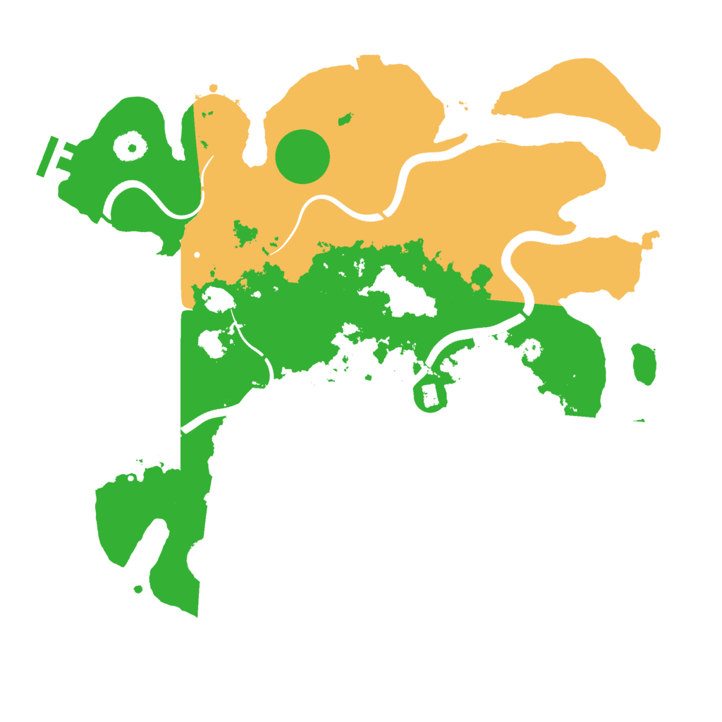 Biome Rust Map: Procedural Map, Size: 3500, Seed: 250219118